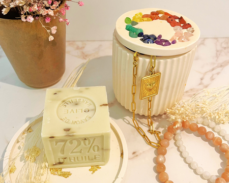 Atelier création d'objet en Jesmonite avec Hélène